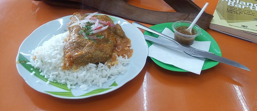 Bistec con arroz